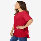 Perfect Short-Sleeve Boatneck Tunic image number null