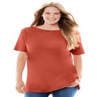 Perfect Short-Sleeve Boatneck Tunic image number null