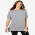 Perfect Short-Sleeve Boatneck Tunic image number null