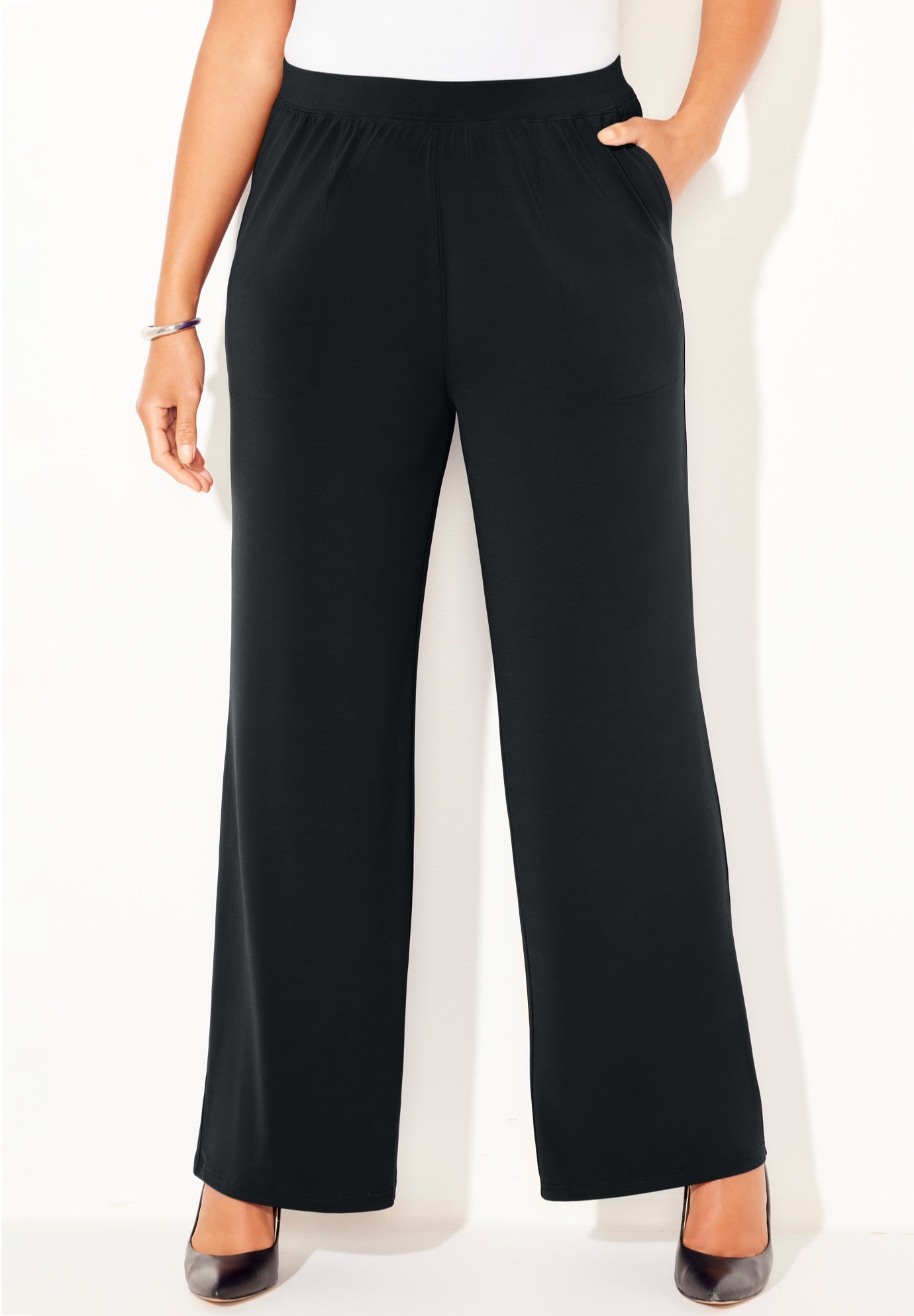 Dream Drape Pull-On Knit Pant image number 2