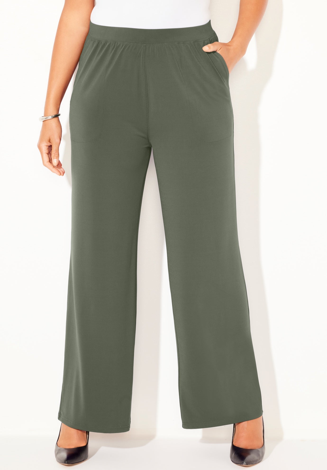 Dream Drape Pull-On Knit Pant image number 1