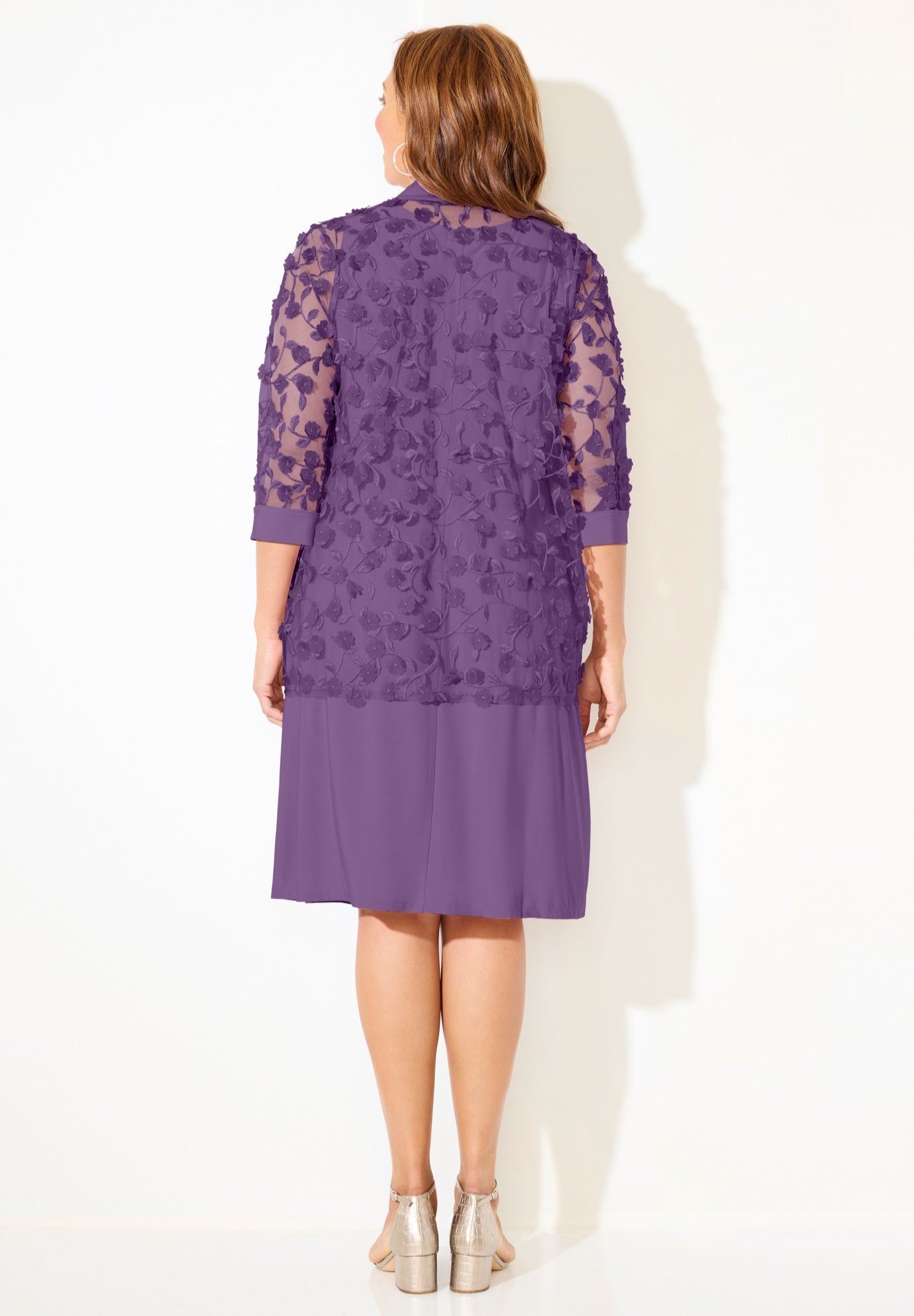 Floral Mesh Jacket Dress image number 1