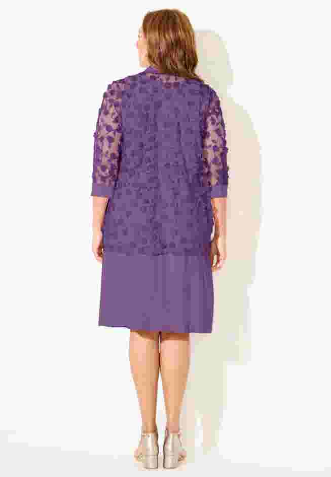 Floral Mesh Jacket Dress image number 1
