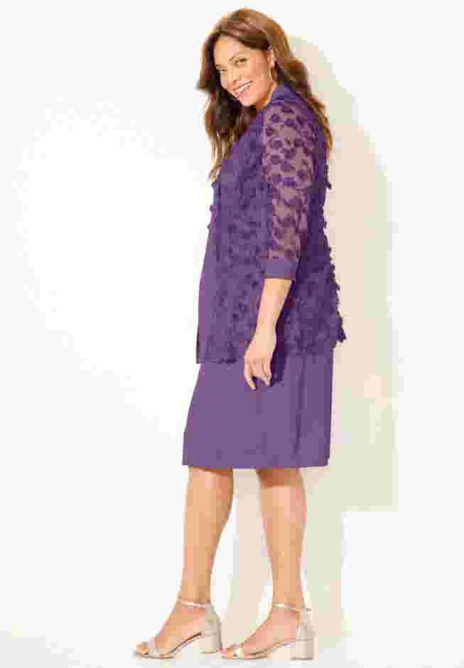 Floral Mesh Jacket Dress image number 2