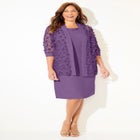 Floral Mesh Jacket Dress image number null