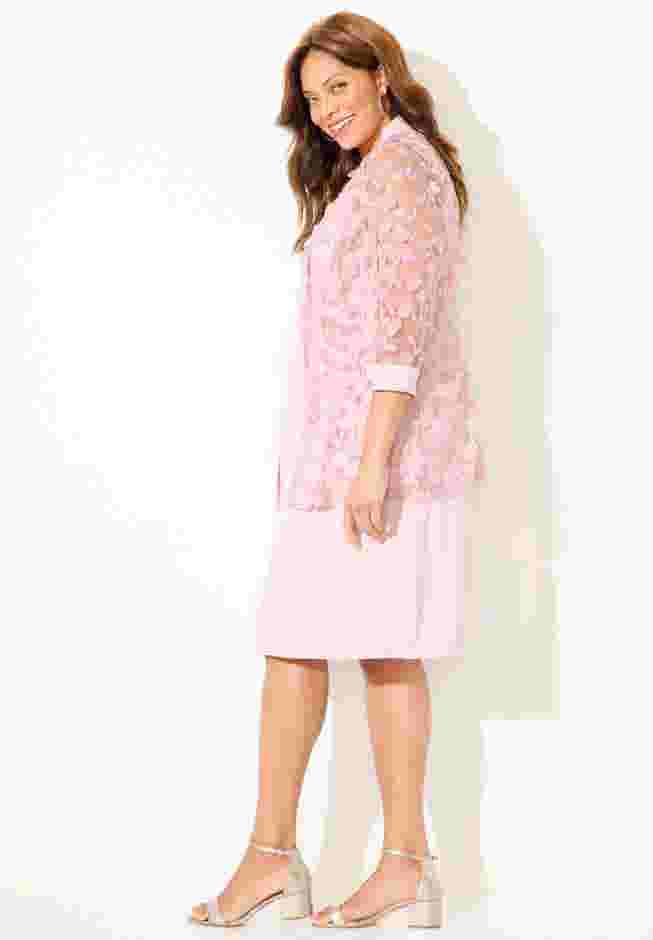 Floral Mesh Jacket Dress image number 3