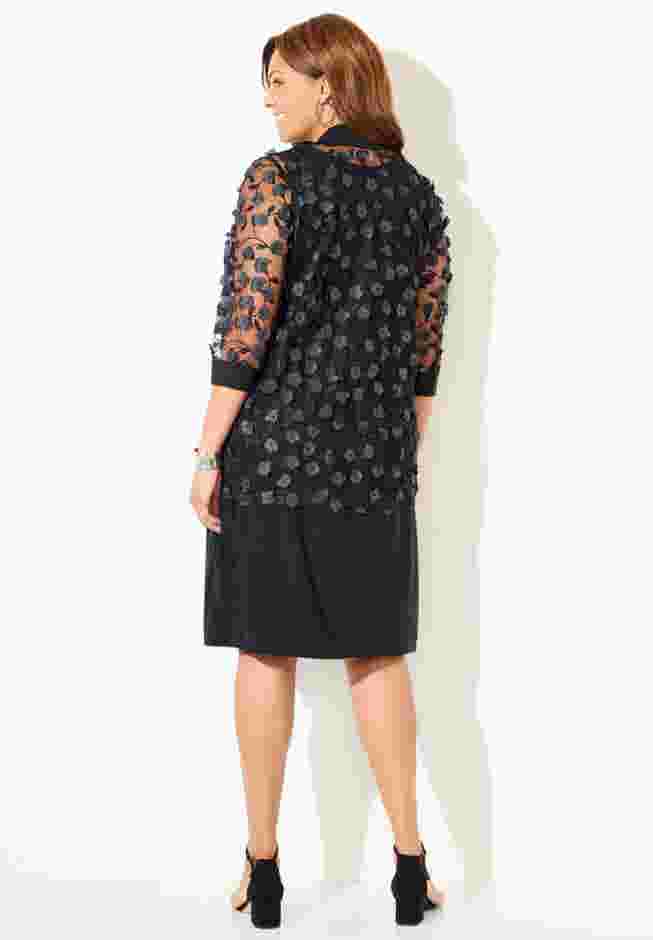 Floral Mesh Jacket Dress image number 2