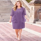 Floral Mesh Jacket Dress image number null