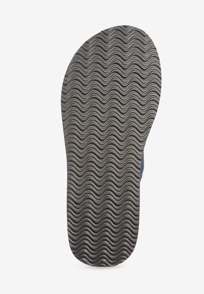 The Sylvia Stretch Fabric Soft Footbed Thong Slip On Sandal image number 2