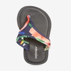 The Sylvia Stretch Fabric Soft Footbed Thong Slip On Sandal image number null