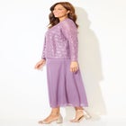 Long Lace Jacket Dress Two-Piece Set image number null