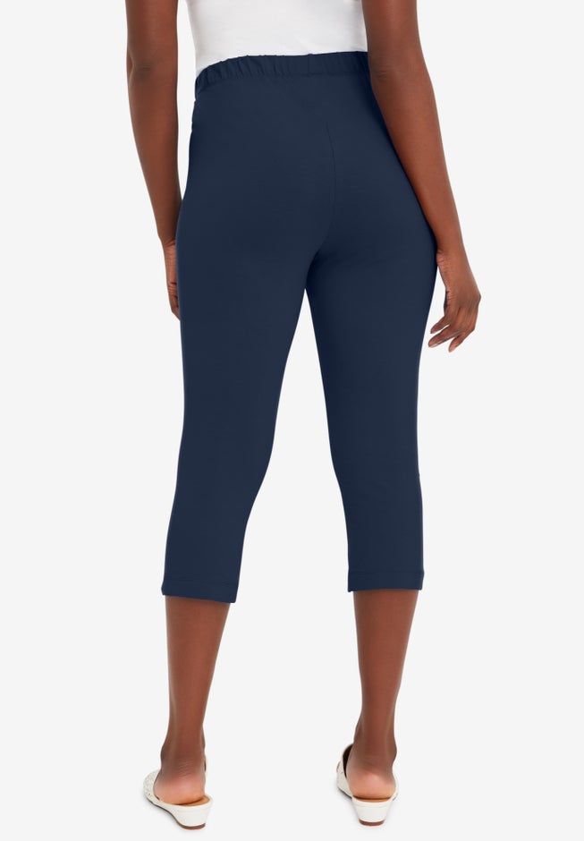 Everyday Stretch Cotton Capri Legging image number 2