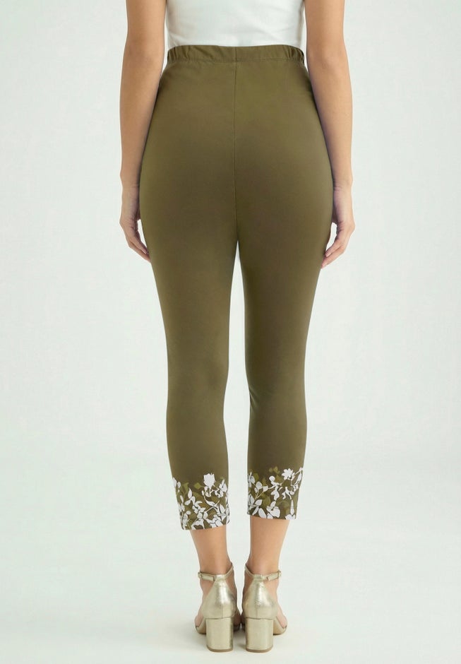 Everyday Stretch Cotton Capri Legging image number 2
