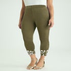 Everyday Stretch Cotton Capri Legging image number null