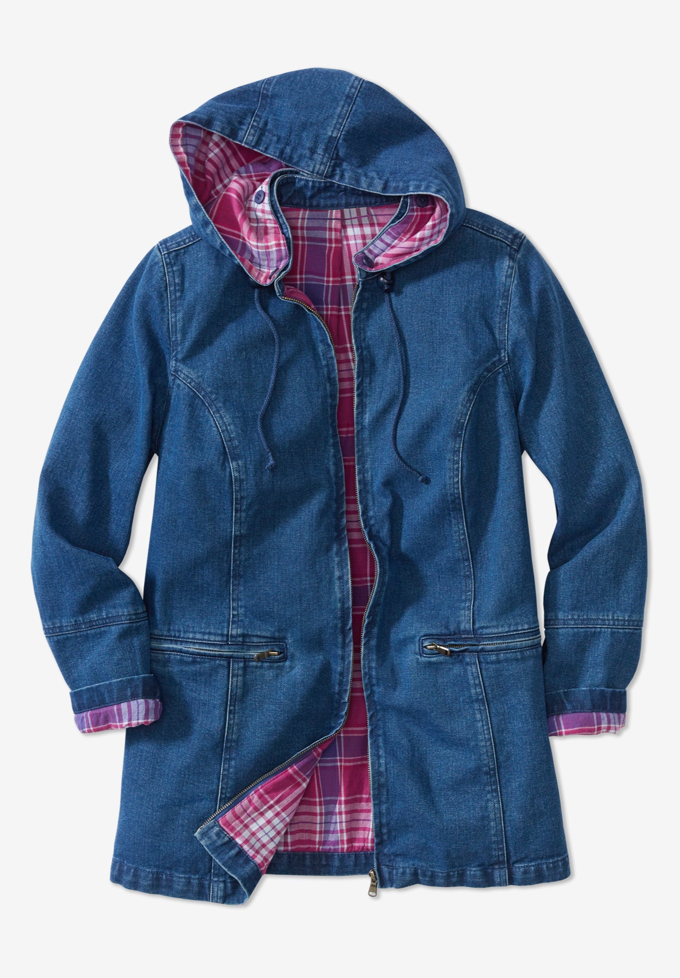 Flannel-Lined Denim Jacket image number 2