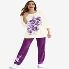Floral Tee and Pant Set image number null
