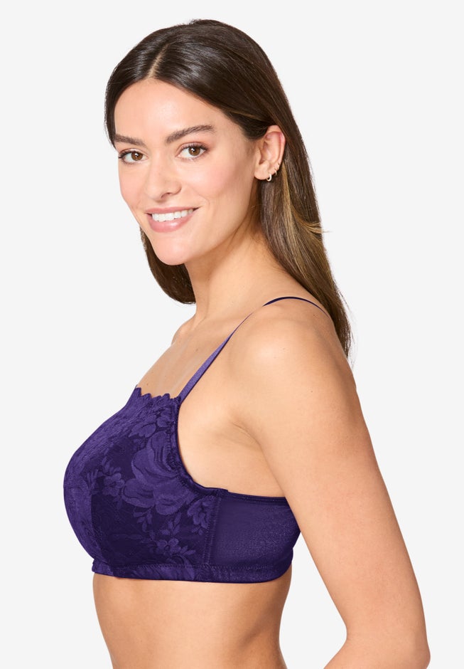 Lace Wireless Cami Bra image number 2