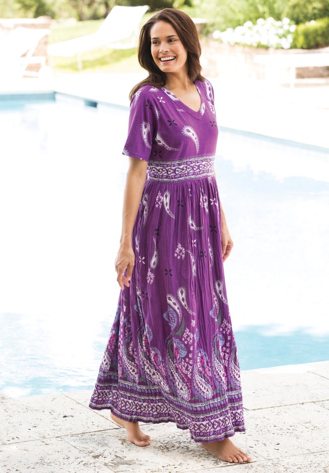 Long Crinkle Cotton Lounger image number 5