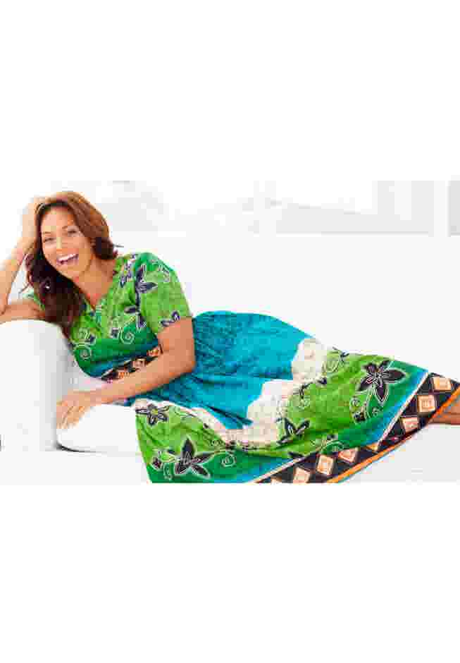 Long Crinkle Cotton Lounger image number 2