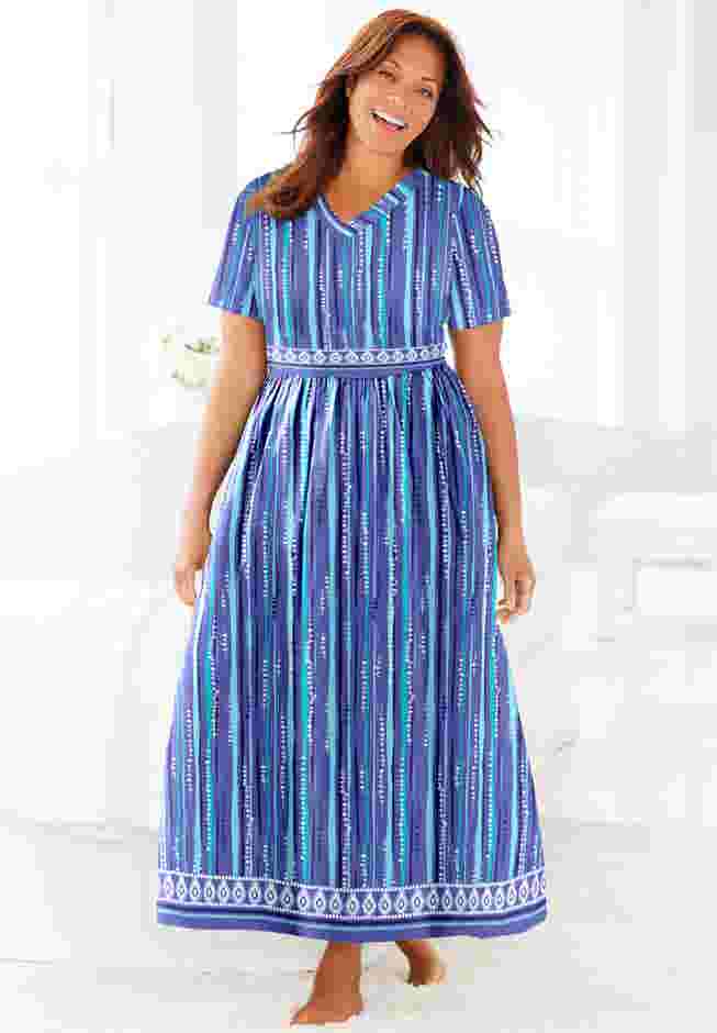 Long Crinkle Cotton Lounger image number 0