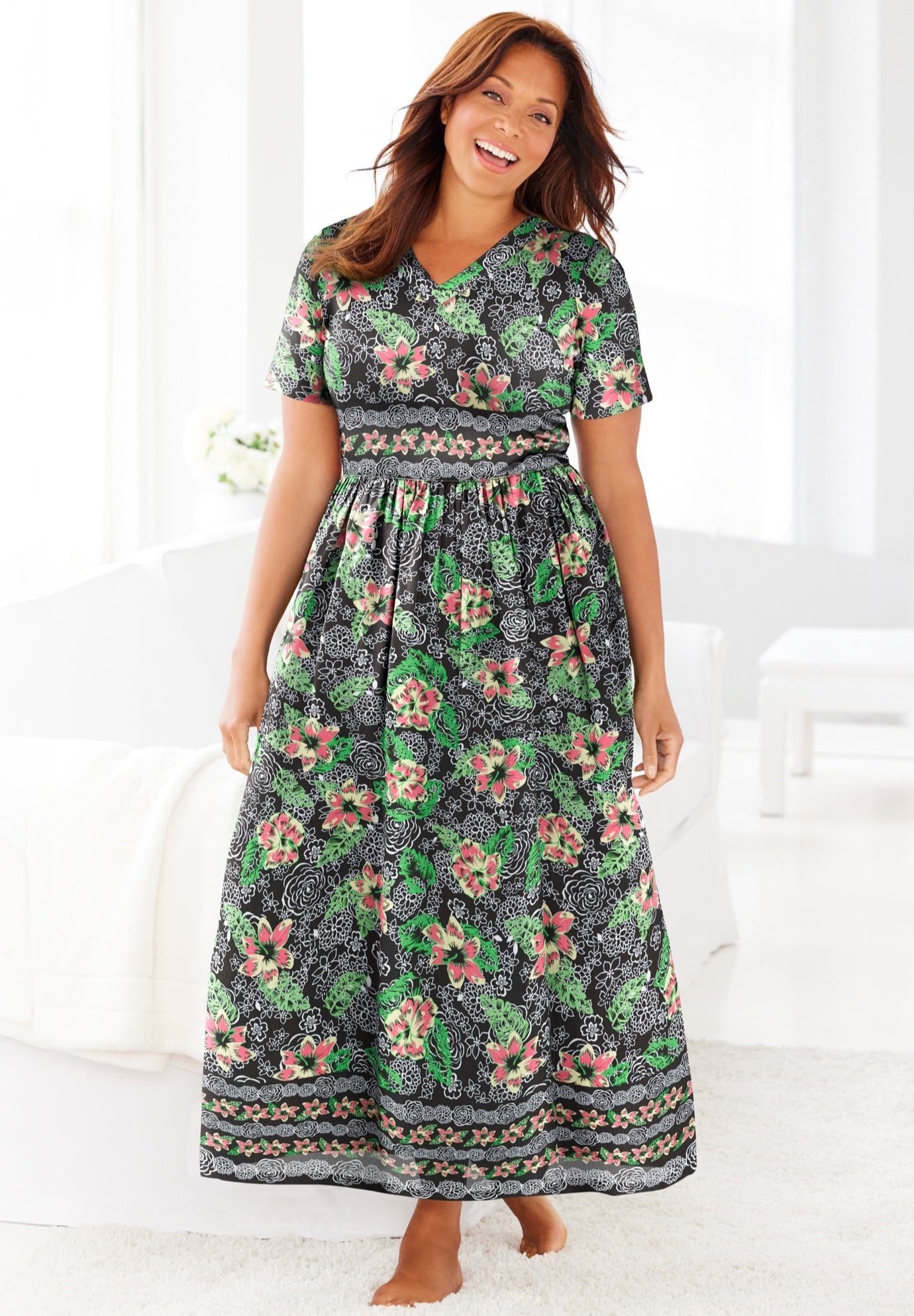 Long Crinkle Cotton Lounger image number 0