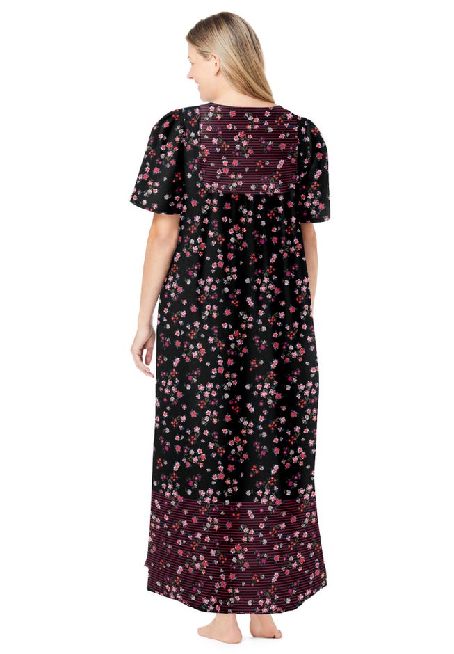 Bib-Front Short Sleeve Maxi Lounger image number 1