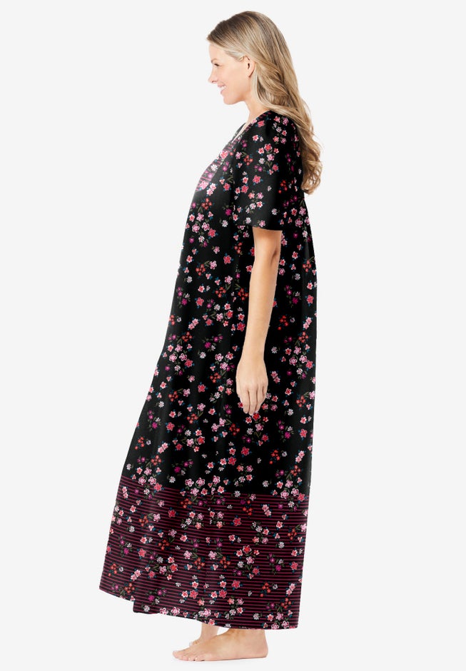 Bib-Front Short Sleeve Maxi Lounger image number 2