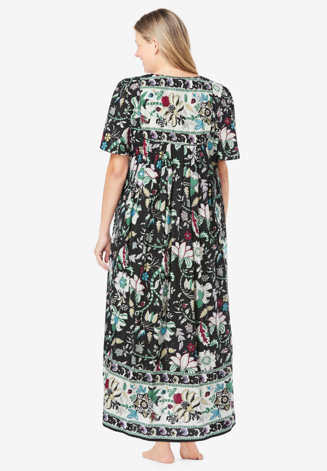 Bib-Front Short Sleeve Maxi Lounger image number 1