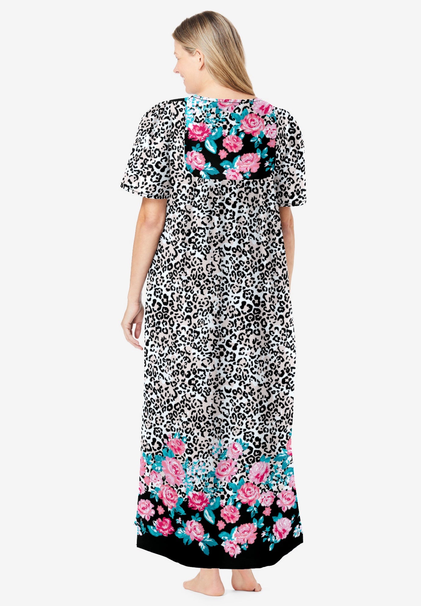 Bib-Front Short Sleeve Maxi Lounger image number 1