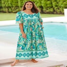 Bib-Front Short Sleeve Maxi Lounger image number null