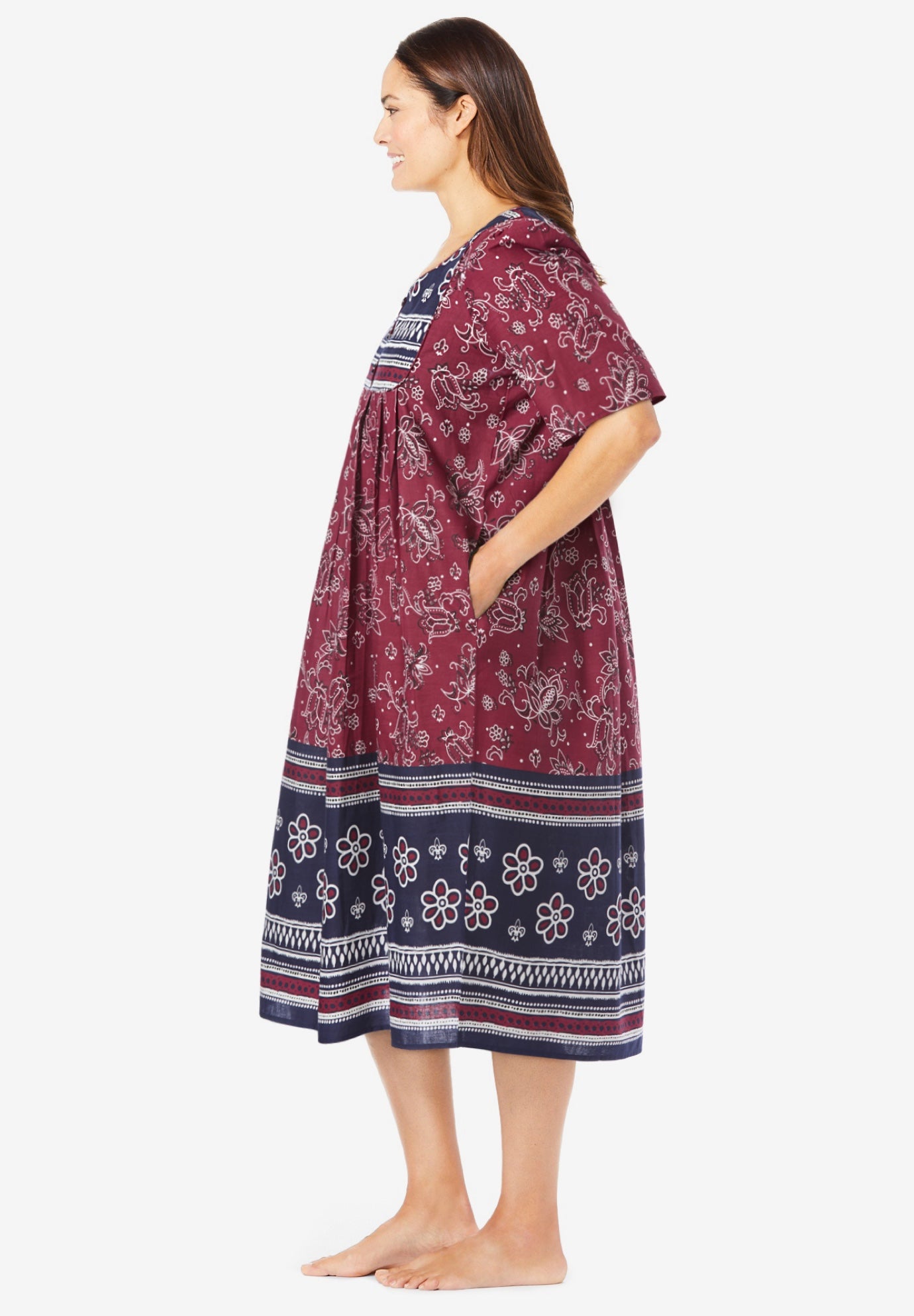 Mixed Print Short Lounger image number 2