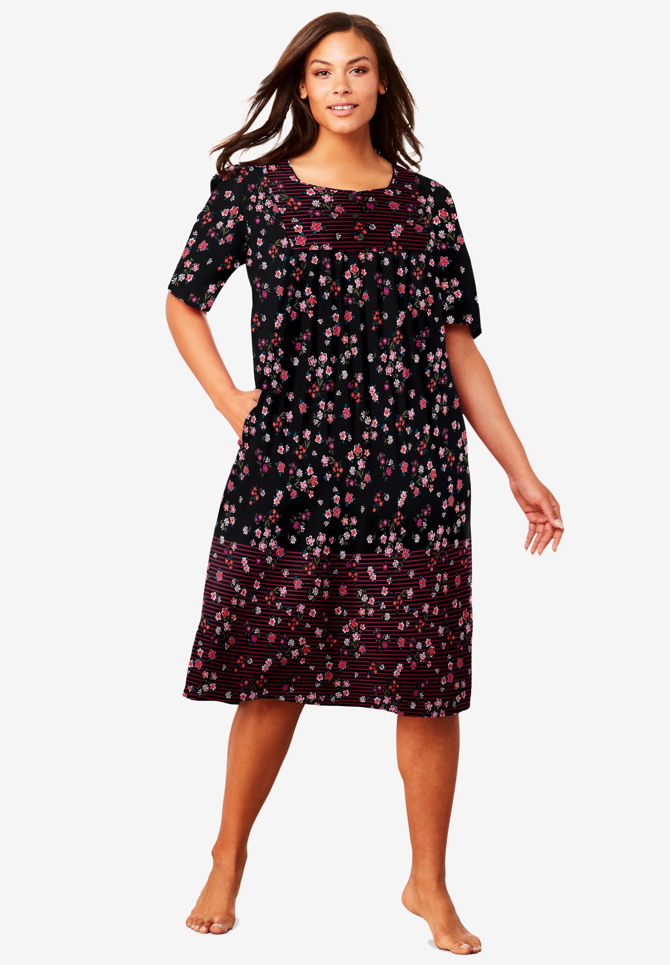 Mixed Print Short Lounger image number 0