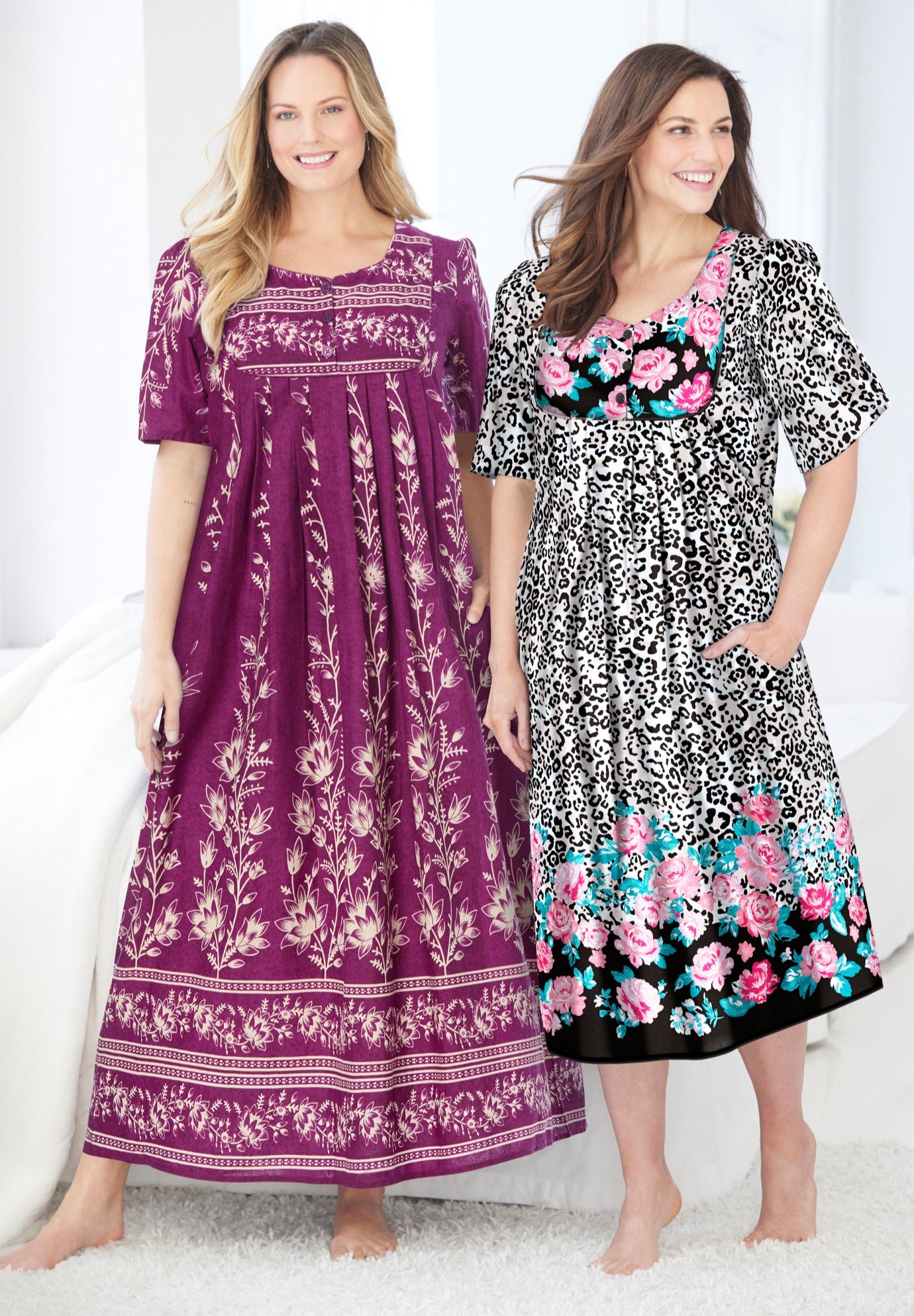 Mixed Print Short Lounger image number 5