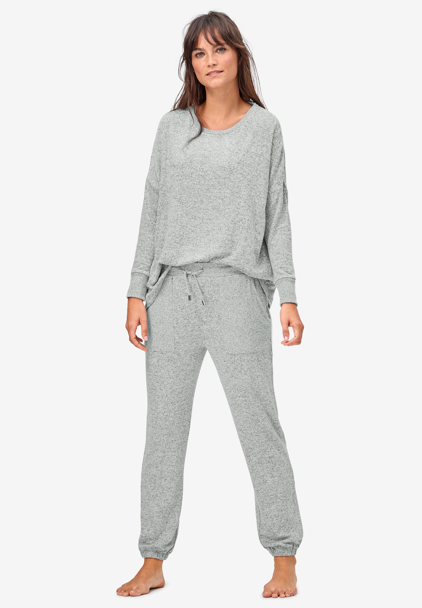 Marled Knit Jogger Pants image number 3