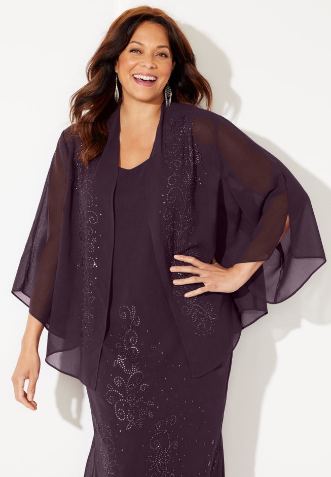 Masquerade Beaded Dress Set image number 3