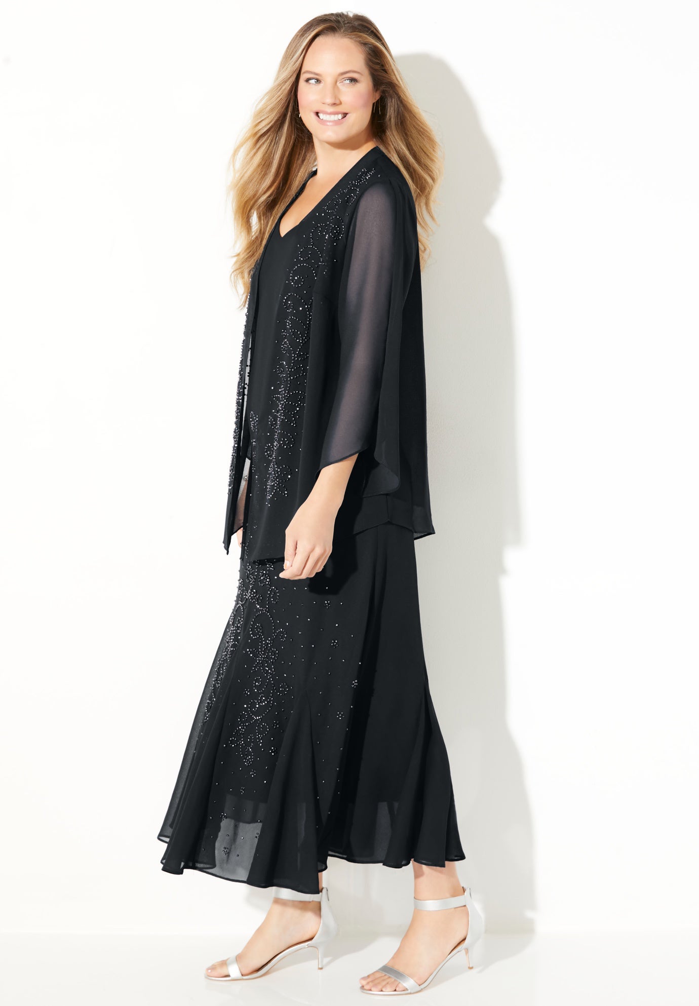 Masquerade Beaded Dress Set image number 2