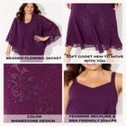 Masquerade Beaded Dress Set image number null