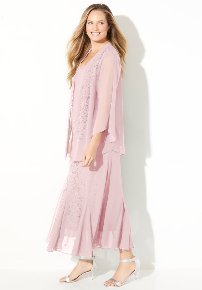 Masquerade Beaded Dress Set image number 2