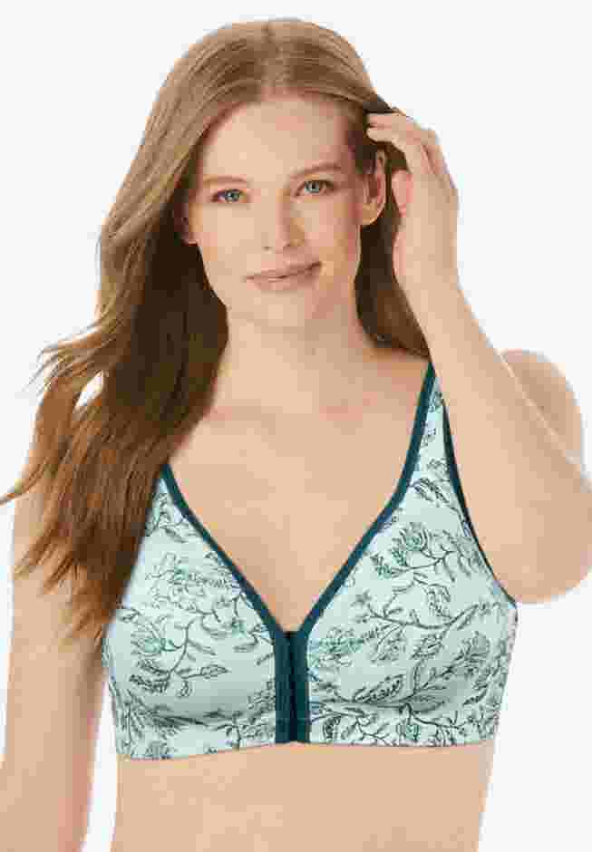 Cotton Comfort Front-Close No-Wire Bra image number 0