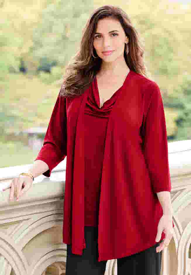 Dream Drape Cardigan and Tank Duet image number 0