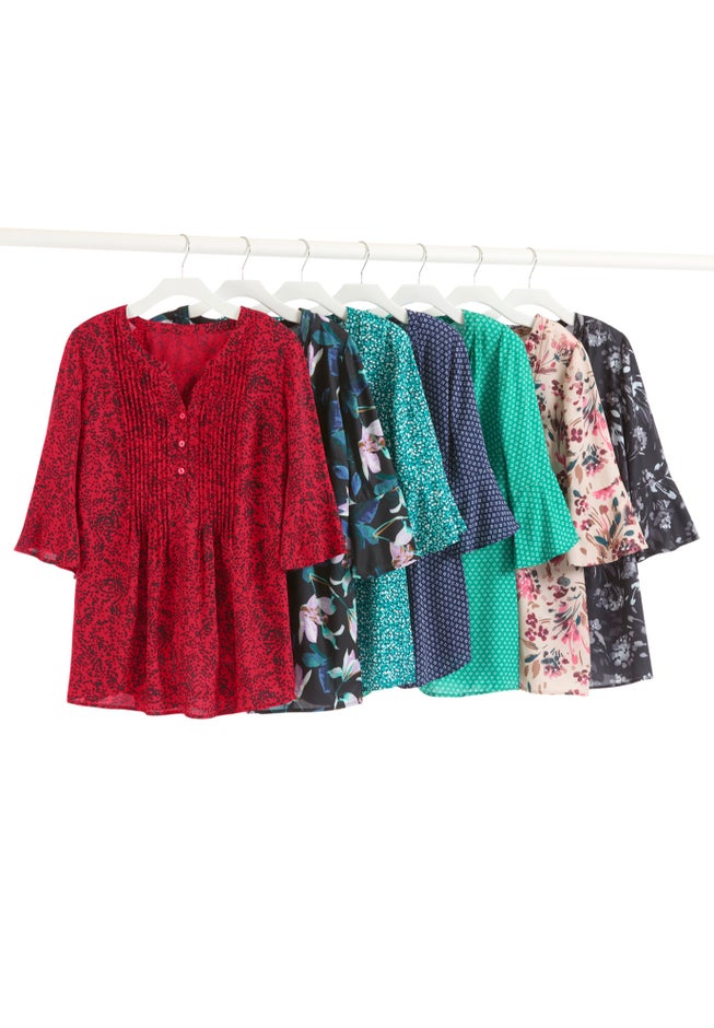 Georgette Pintuck Blouse image number 3