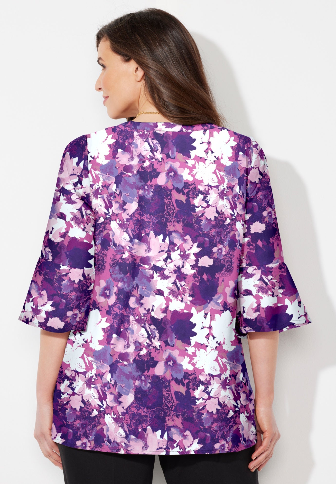 Georgette Pintuck Blouse image number 1