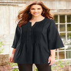 Georgette Pintuck Blouse image number 0