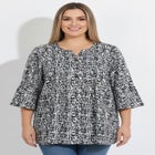 Georgette Pintuck Blouse image number 0