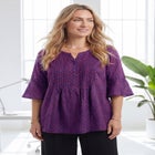 Georgette Pintuck Blouse image number 0