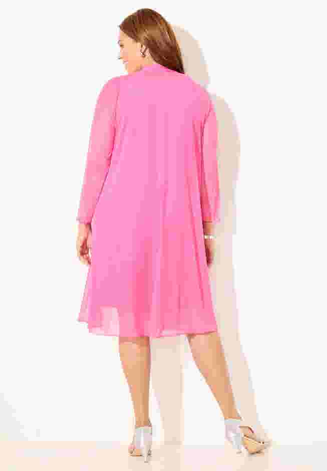 Beaded Trim Jacket Dress Set image number 1