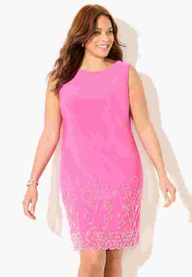 Beaded Trim Jacket Dress Set image number 3