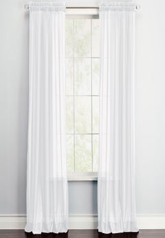 BH Studio Sheer Voile Rod-Pocket Panels, Set of 2