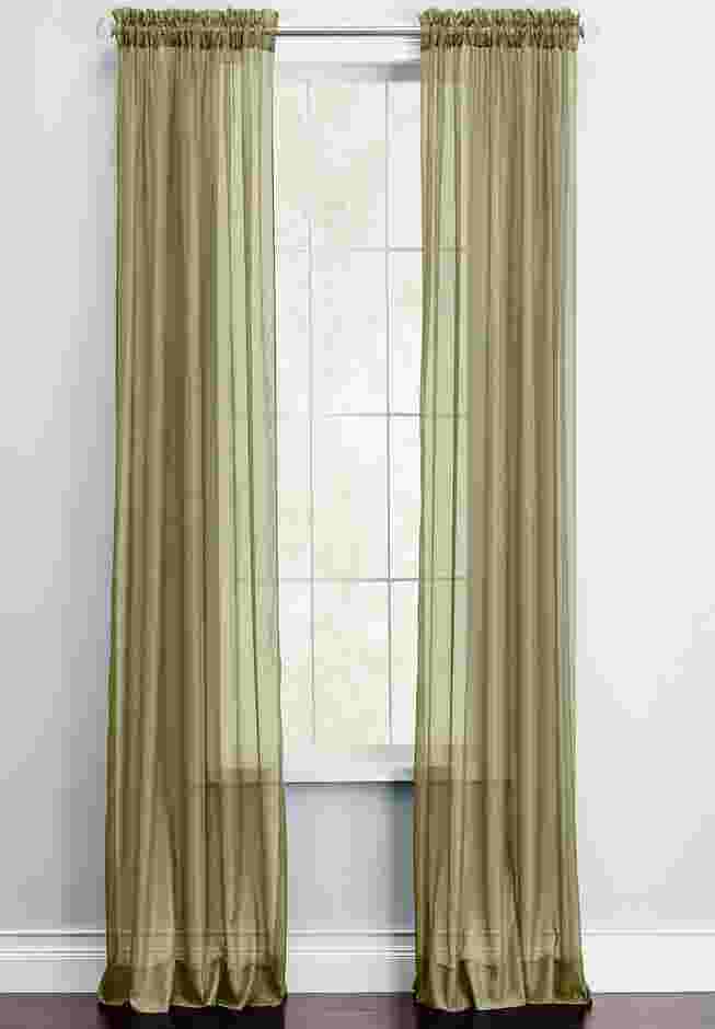 BH Studio Sheer Voile Rod-Pocket Panel Pair image number 0