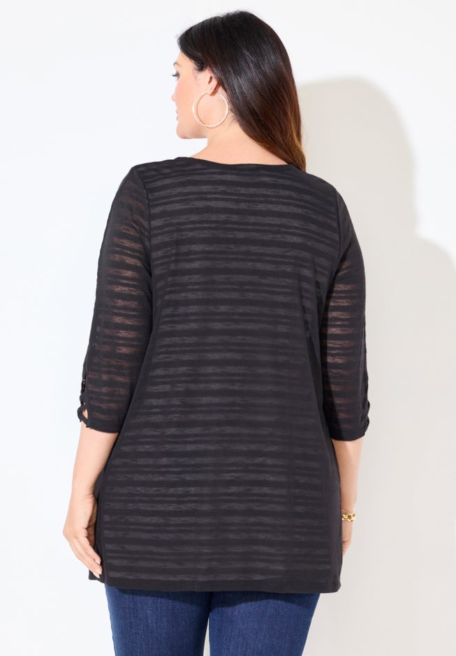 Shadow Stripe Cardigan image number 1